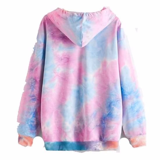Summer&Spring Sublimation Print Sweat-shirt à capuche en coton éponge personnalisé pour femme