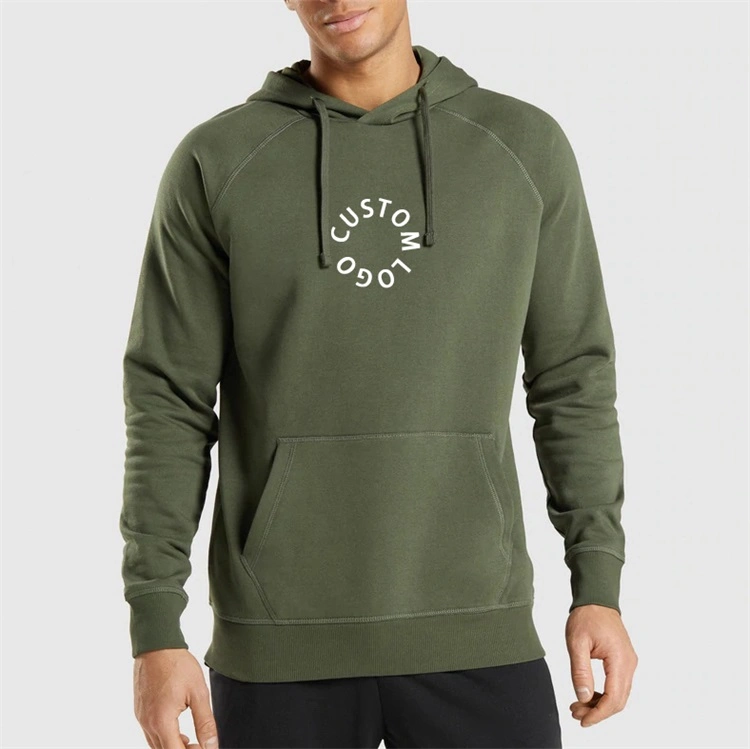 OEM Custom Logo Plain Blank Pullover Gym Sports Hoodie for Men