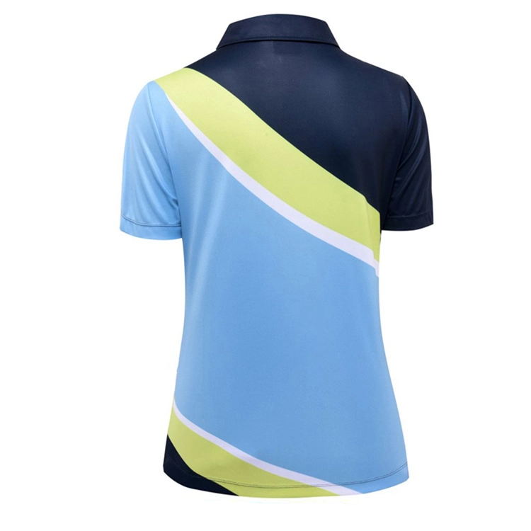 High Quality Custom Color Block Sports Women Polo Shirts