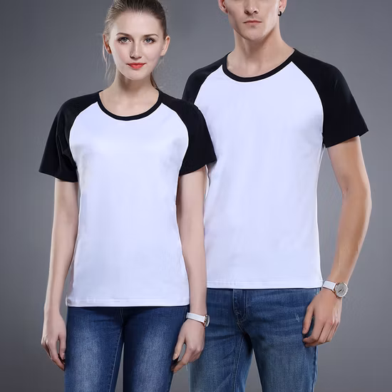 Vente en gros d'hommes 100% coton T-shirt vierge uni promotionnel, T-shirt d'impression de mode à manches courtes et à col rond personnalisé pour hommes