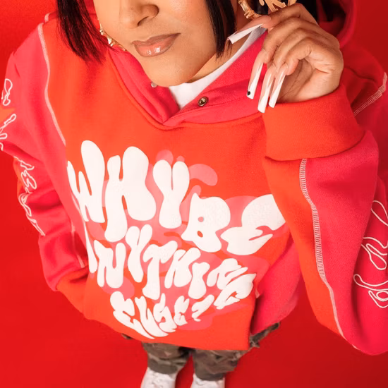 Bloc de couleur de haute qualité Streetwear 3D Puff Print Men's Hoodie