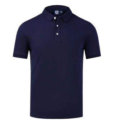 Bleu marine femmes 230g coton piqué Performance Polo chemise coton personnalisé vêtements d'entreprise personnalisé brodé Golf travail porter t-shirt