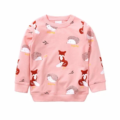 Chemise de chandail de coton de dessin animé mignon d'enfants unisexes