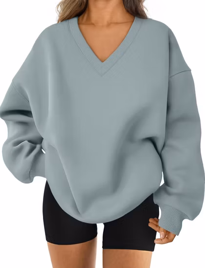 Sweater en molleton pour femme avec sac Kangroo à l'avant