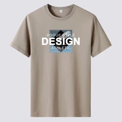 Nouveau design Personnaliser l'impression de logo Grande Taille Plus Men's T-shirts pour hommes 100 % coton T-shirts surdimensionnés Hommes