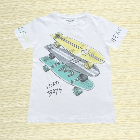 2-6 enfants T-shirts à manches courtes chemises de haute qualité dessin animé impression coton été enfants T-shirts enfants