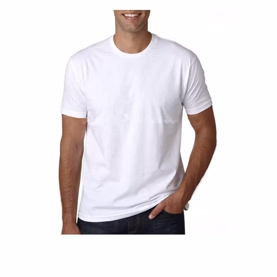 Commerce de gros OEM logo personnalisé impression 100 % coton Mens Plain White Tee Shirt Custom Blank Mens T Shirt