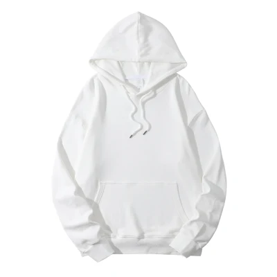 Fabricants Essentials Plain Color Black White Plus Size Women Men's Hoodies avec logo personnalisé